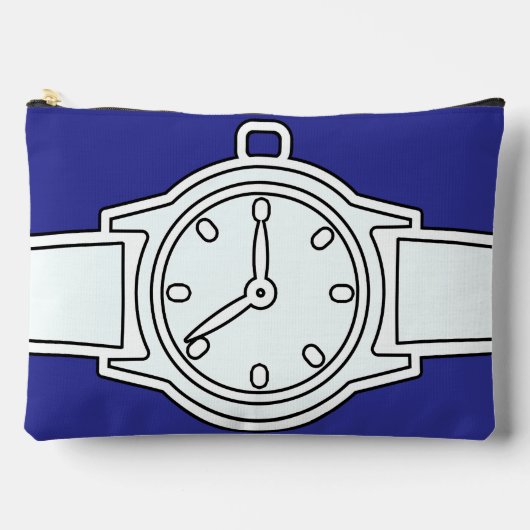 Pochette À Accessoires Wistwatch bleu (Recto)
