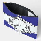 Pochette À Accessoires Wistwatch bleu (Ouvrir)