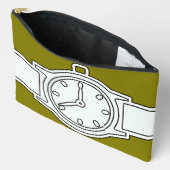 Pochette À Accessoires Wistwatch Olive (Ouvrir)