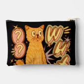 Pochette À Accessoires Wut ? / Illustration d'un chat orange (Verso)
