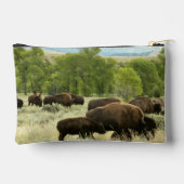 Pochette À Accessoires Wyoming Bison Nature Animal Photography (Verso)