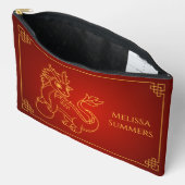 Pochette À Accessoires Year of the Dragon 2024 Chinese Zodiac (Ouvrir)