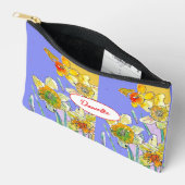 Pochette À Accessoires Yellow Daffodil Flower Pattern Watercolor Girls (Ouvrir)