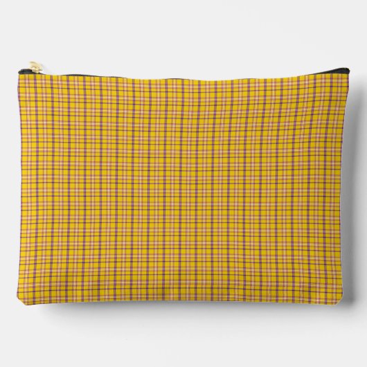 Pochette À Accessoires Yellow Purple Plaid Classic Pattern Modern (Recto)