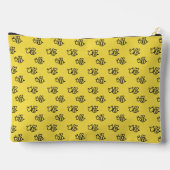 Pochette À Accessoires Yellow Summer Bees Monogramme Motif (Verso)