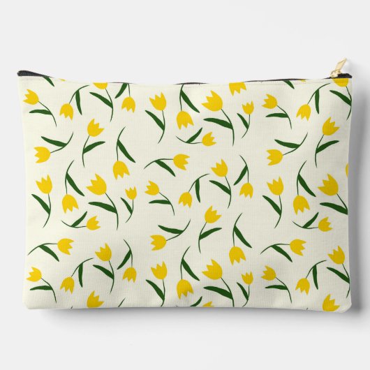 Pochette À Accessoires Yellow Tulip Pattern (Verso)