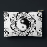 Pochette À Accessoires Yin & Yang Symbol Black and White Tattoo Style<br><div class="desc">Decorative Ying Yang Symbol Psychedelic Black and White Tattoo Style Art Design. Originally created with Hi Quality Vector Graphic Art Copyright BluedakArt TheChameleonArt.</div>