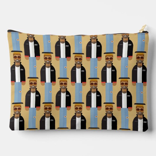 Pochette À Accessoires Yog – Patterned Zipper Accessory Pouch (Verso)