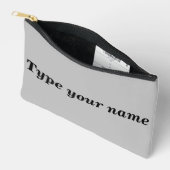Pochette À Accessoires Your Name on Gray Pouch (Ouvrir)