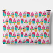 Pochette À Accessoires Yummy Ice Cream Trio Motif d'été (Recto)
