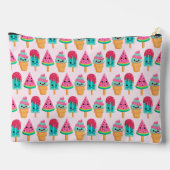 Pochette À Accessoires Yummy Ice Cream Trio Motif d'été (Verso)