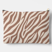 Pochette À Accessoires Zebra Print-Mocha Mousse (Verso)