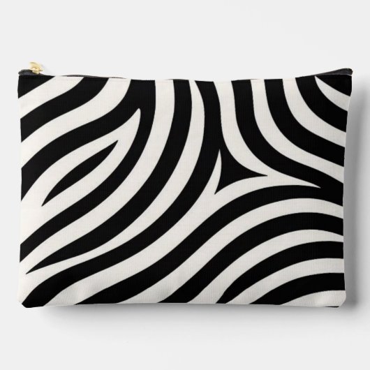 Pochette À Accessoires Zebra Stripes Impression moderne (Recto)