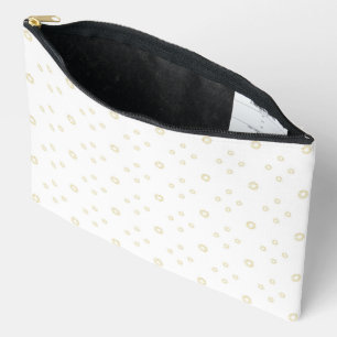 Pochette À Accessoires Zinnia Soleil Blanc Or