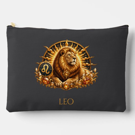 Pochette À Accessoires Zodiac Sign Leo Personalized (Recto)