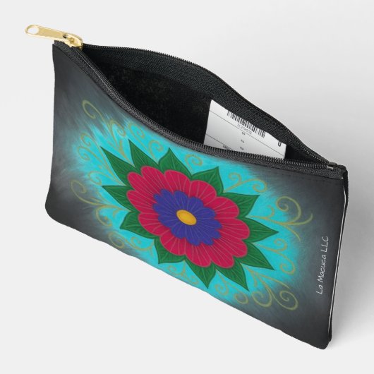 Pochette à fleurs multicolore (Ouvrir)