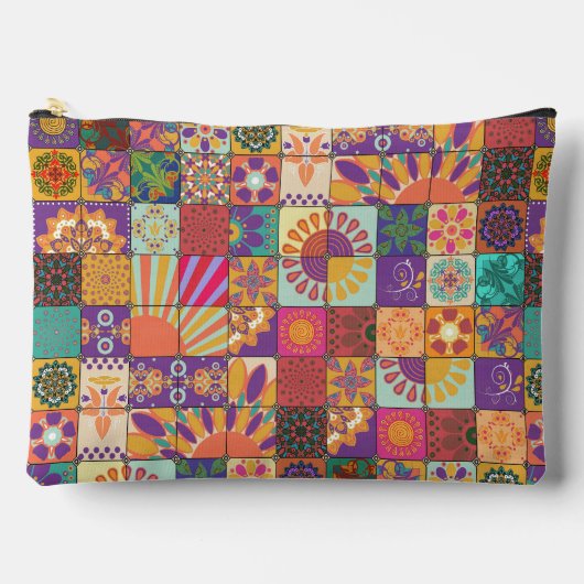 Pochette à poches les années 70 rétro (Recto)