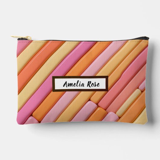 Pochette d'accessoires géométriques Pastel sur mes (Recto)
