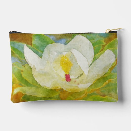 Pochette d'accessoires Magnolia Aquarelle - 8,5 po (Verso)