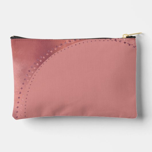 Pochette d'accessoires pour motif rose pâle (Verso)