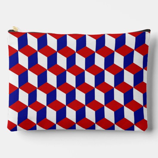 Pochette d'accessoires - Rouge, Blanc, Bleu (Recto)