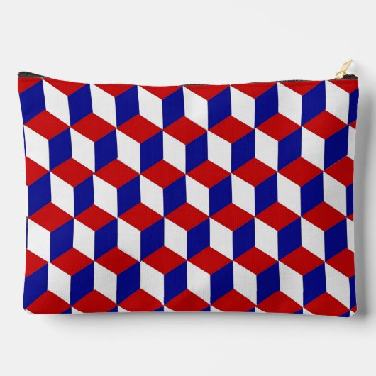 Pochette d'accessoires - Rouge, Blanc, Bleu (Verso)