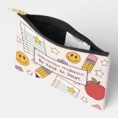 Pochette d'approvisionnement scolaire personnalisé (Ouvrir)