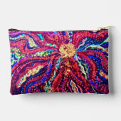 Pochette de fleurs abstraites - Sac à fermeture éc (Verso)