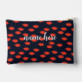 Pochette de maquillage personnalisée avec lèvres r (Verso)