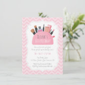 Pochette de maquillage rose Filles Invitations de  (Debout devant)