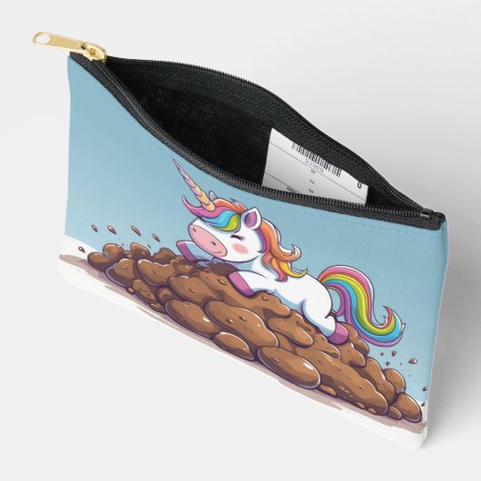 Pochette Licorne Caca Arc-en-ciel  (Ouvrir)