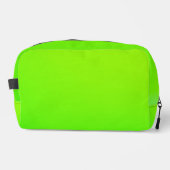 Pochette verte brillante avec fermeture éclair noi (Recto)