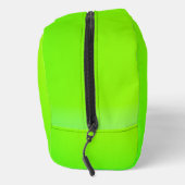 Pochette verte brillante avec fermeture éclair noi (Droite)