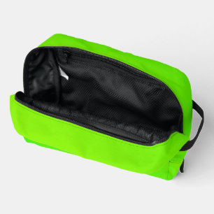 Pochette verte brillante avec fermeture éclair noi