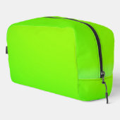 Pochette verte brillante avec fermeture éclair noi (Coin droit)