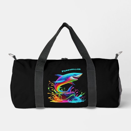 Pochette zippée colorée pour requin (Recto)