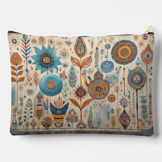 Pochette zippée d'éléments de Boho ethniques (Verso)