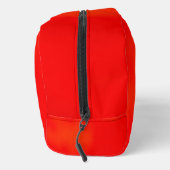 Pochette zippée rouge vif sur fond blanc (Droite)