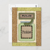 Pochettes Cuisine carte postale (Devant / Derrière)