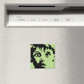 Pochoir d'art graphique de garçon surpris Magnet p (In Situ (Lave-vaisselle))