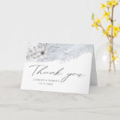 pochoir rustique botanique Carte de remerciements  (Fleur jaune)