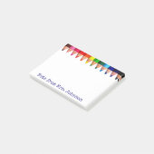 Pochoirs colorés, notes post-it (Incliné)