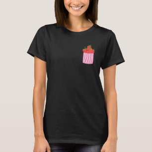 Pocket aardbeien Summer Fruit Food Red Berry St. T-shirt