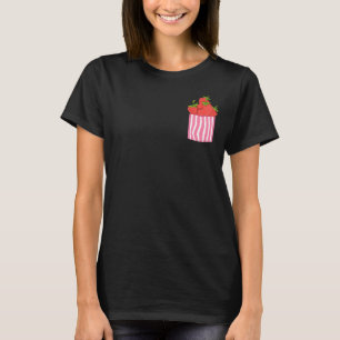Pocket aardbeien Summer Fruit Food Red Berry St. T-shirt