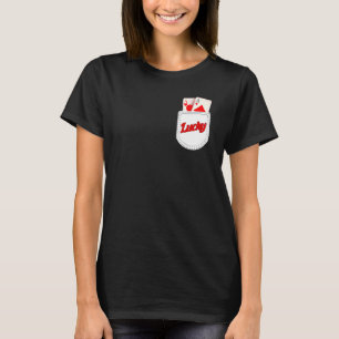 Pocket Aces Pokerkaart & Pokerspeler Gokken T-shirt