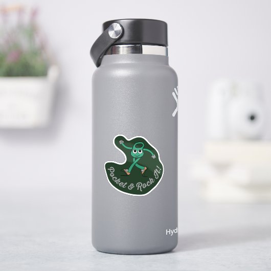 pocket and rock it retro climb sticker (HydroFlask)