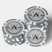 Pocket Angel Monogram Letter A Angel Wings Pokerchips (Opstapeling)
