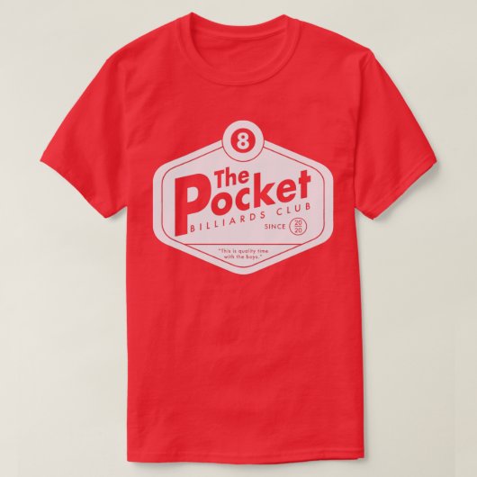 Pocket Billard Club Dark Classic TShirt (Design devant)