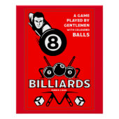  pocket billards perfect poster (Voorkant)
