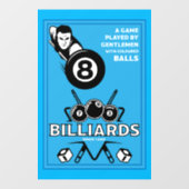 pocket billards raamsticker (Vel)